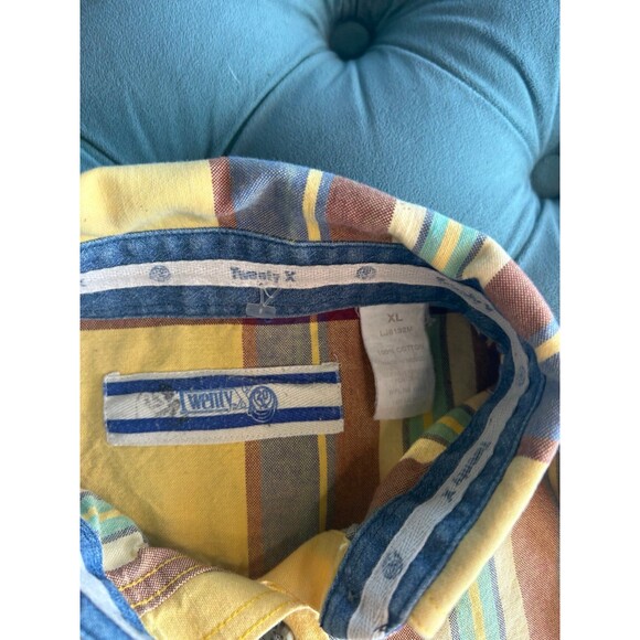 Twenty X Wrangler XL Longsleeve Button Down Shirt Plaid Western Cowboy - Picture 7 of 7